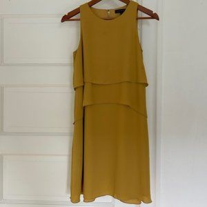 Banana Republic | Tiered Mustard Dress Size 0